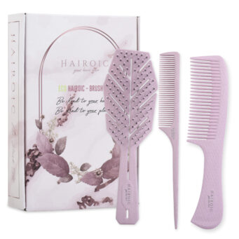 Hair Detangling Brush, Comb & Wet Brush- 3 Piece Set| Vera Prime